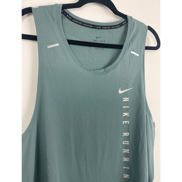 Nike Mens Miler Run Division Tank Hybrid Top XL Hasta Running Lightweight - Picture 5 of 10
